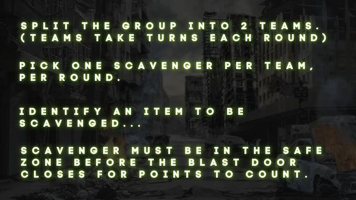 Scavenger image number null